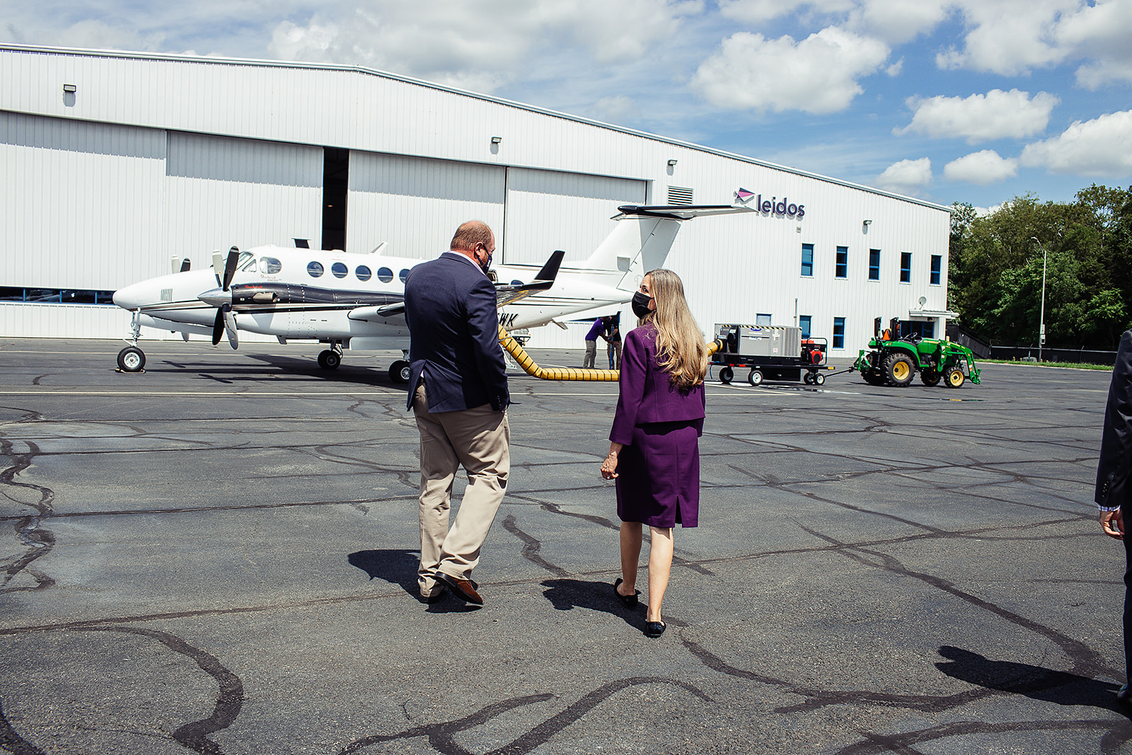 Leidos airfield corporate photography in Manassas Virginia — federal contractor