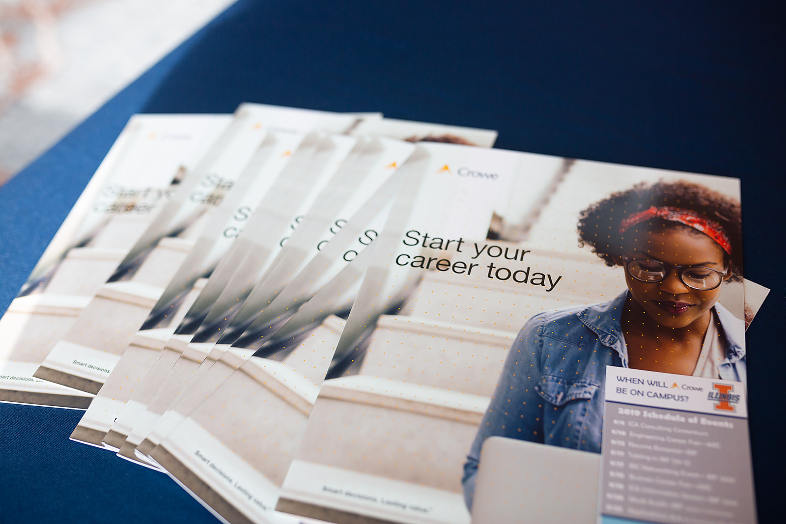 Crowe career brochures - NABA conference collateral detail